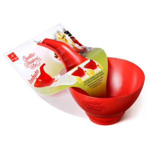 FUNNEL JAM RED PLASTIC 140MM - BORMIOLI