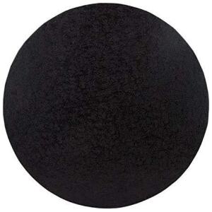 CAKE BOARD CARD 11" ROUND BLACK - LOYAL