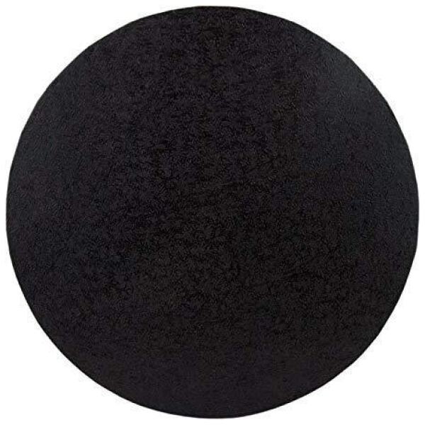 CAKE BOARD CARD 11" ROUND BLACK - LOYAL