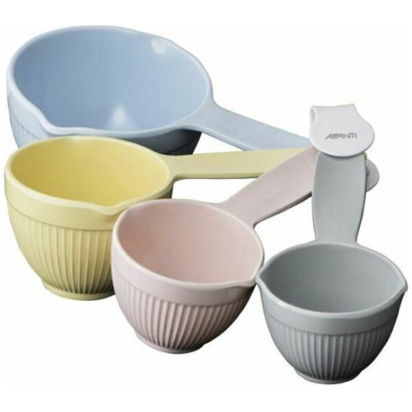 MEASURE CUPS RIBBED PASTEL - AVANTI