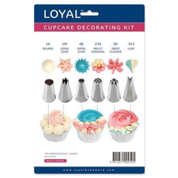CUPCAKE DECORATING KIT 8PC - LOYAL