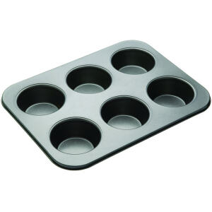MUFFIN PAN LARGE 6CUP - BAKEMASTER