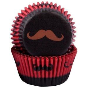 S/T MOUSTACHE CUPCAKE PAPERS