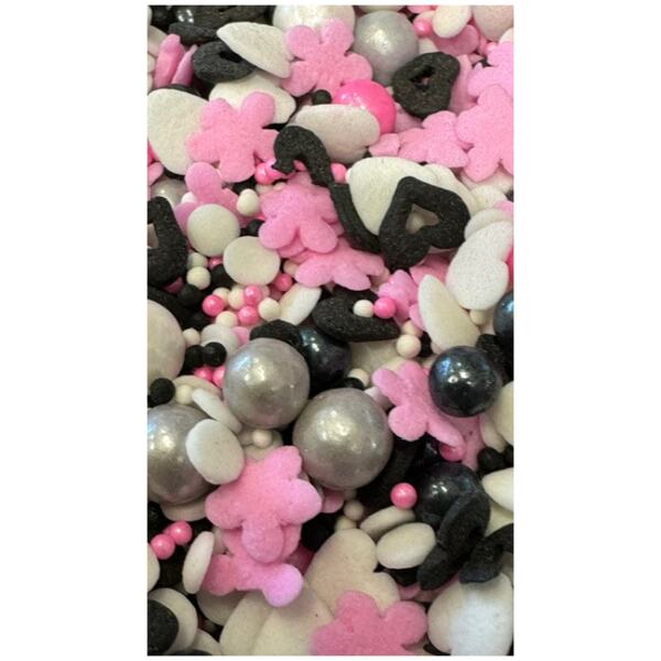 Sprinkles by the Scoop - Minnie Mouse pink / black