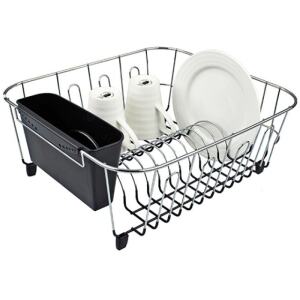 DISH DRAINER SML WITH CADDY BLACK - APPETITO