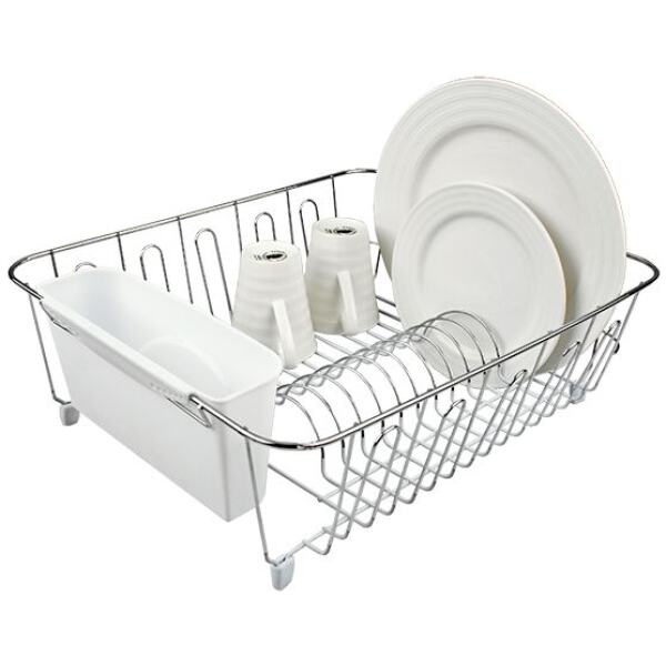 DISH DRAINER SML WITH CADDY WHITE - APPETITO