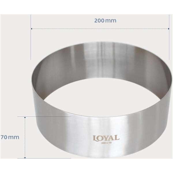 FOOD STACKER RING ROUND 20CMX7CM- LOYAL