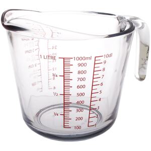 MEASURE JUG GLASS 4 CUP/1LTR- APPETITO