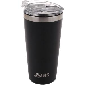 TRAVEL MUG MATTE BLACK 480ML - OASIS