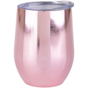 WINE TUMBLER 330ML MIRROR ROSE GOLD - OASIS