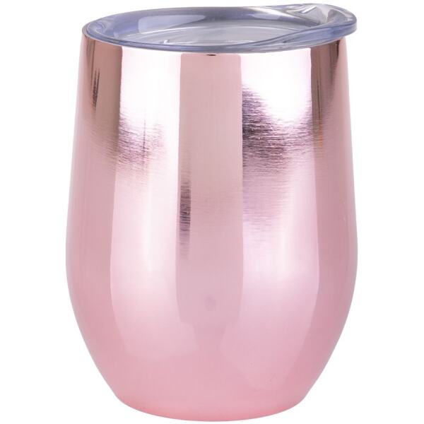 WINE TUMBLER 330ML MIRROR ROSE GOLD - OASIS
