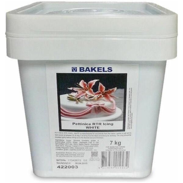 FONDANT WHITE 7KG - BAKELS