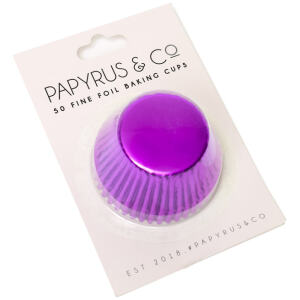 BAKING CUPS PURPLE LARGE 50MM - PAPYRUS