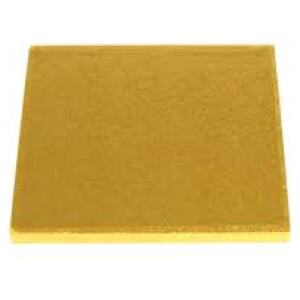 CAKE BOARD SQ GOLD 6"