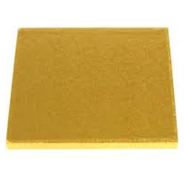CAKE BOARD SQ GOLD 8"