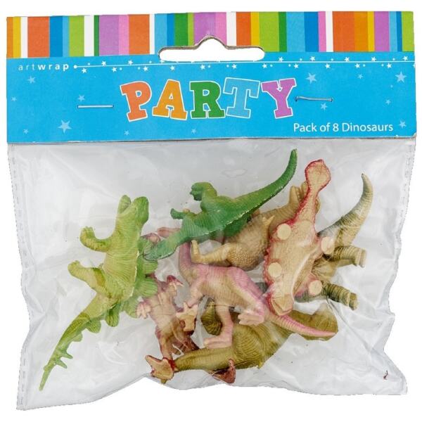 CAKE TOPPER DINOSAURS PLASTIC