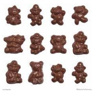 CHOCOLATE MOULD TEDDYBEARS SML