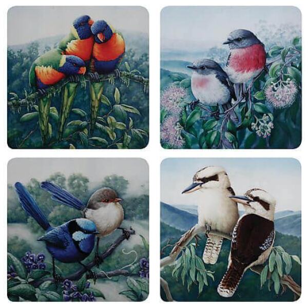 COASTERS KATHERINE CASTLE BIRDS OF AUSTRALIA - MAXWELL WILLIAMS
