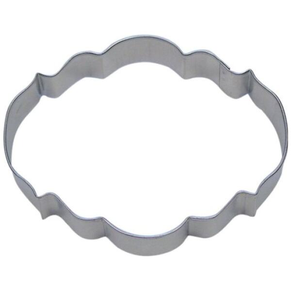 COOKIE CUTTER OVAL PLAQUE
