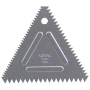 SCRAPER ALUMINIUM TRIANGLE COMB 3 SIDED.