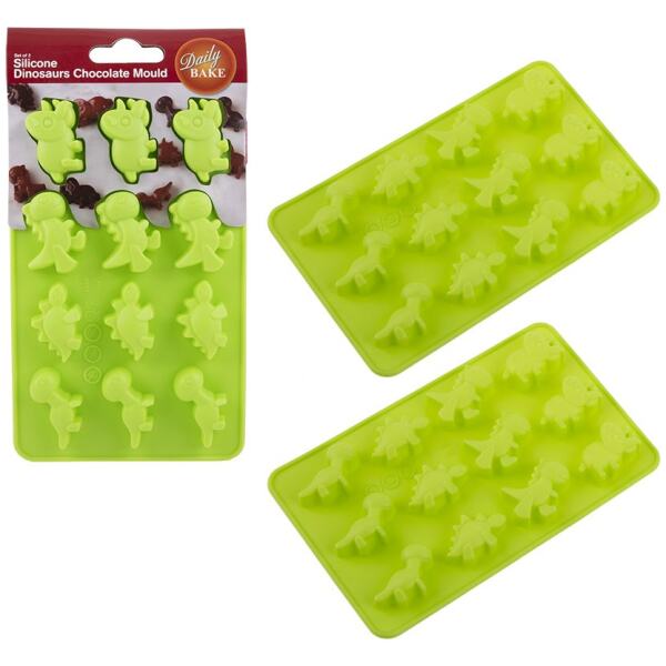 SILICONE MOULD DINOSAUR 2PK - DAILY BAKE