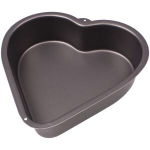 CAKE TIN HEART DEEP 24.5X6.5CM