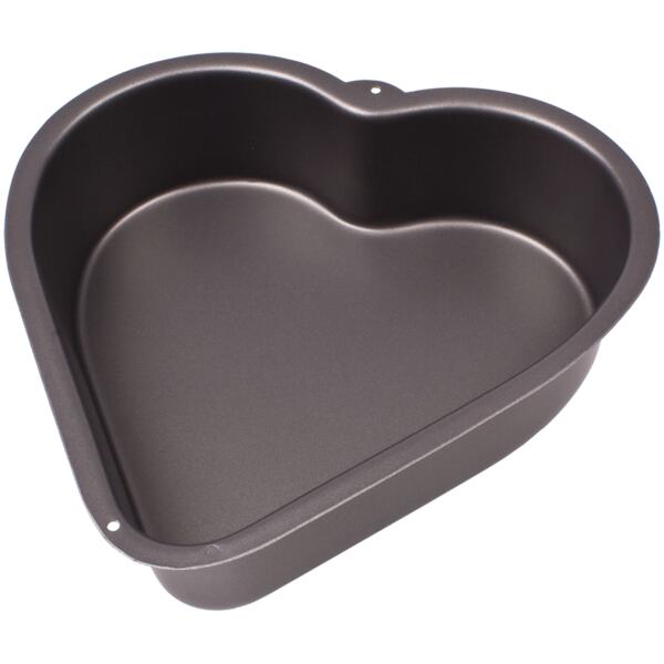 CAKE TIN HEART DEEP 24.5X6.5CM