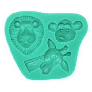SILICONE MOULD JUNGLE ANIMALS - CAKE CRAFT