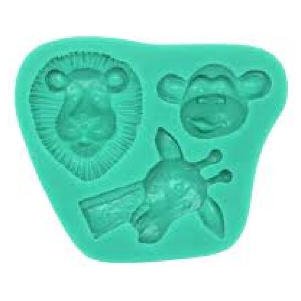 SILICONE MOULD JUNGLE ANIMALS - CAKE CRAFT