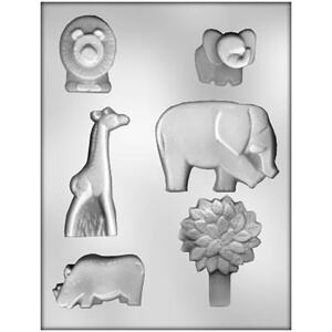 CHOCOLATE MOULD JUNGLE ANIMALS