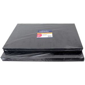 CAKE BOARD MASONITE RECTNGLE BLACK 14X18 - LOYAL