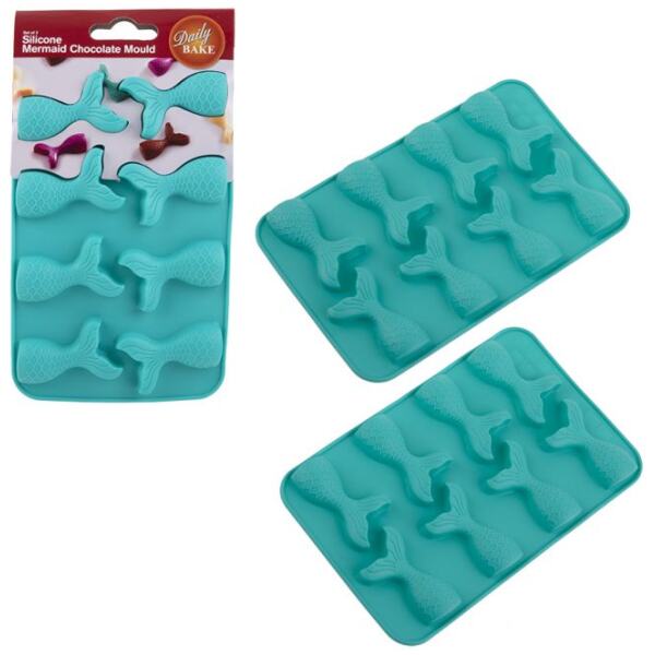 SLICONE MOULD MERMAID TAIL 2 PK - DAILY BAKE
