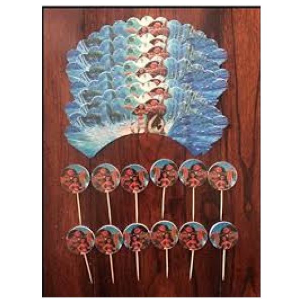 CUPCAKE WRAPS AND TOPPERS MOANA