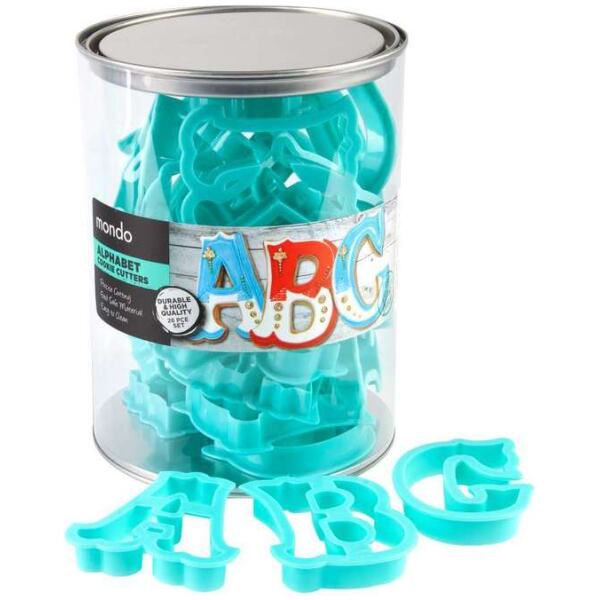 MONDO ALPHABET CUTTERS 26PC