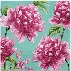 PAW NAPKINS PEONIES