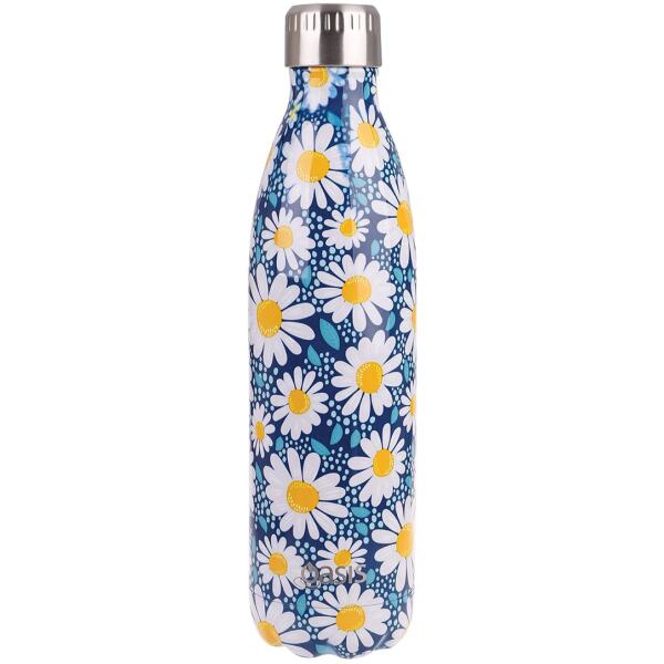 BOTTLE 750ML STAINLESS STEEL DAISY -OASIS