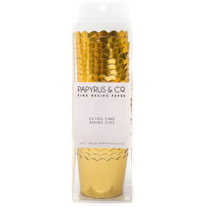 BAKING CUPS GOLD FOIL- 25PK - PAPYRUS