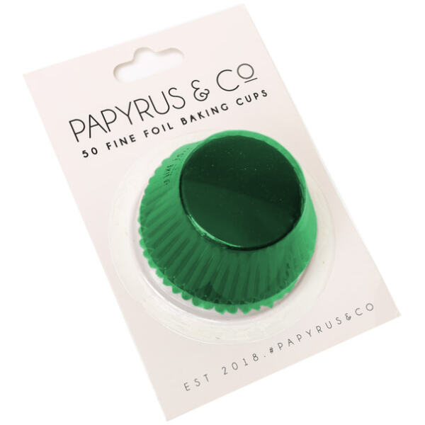 BAKING CUPS GREEN STANDARD 50MM - PAPYRUS