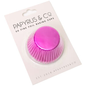 BAKING CUPS HOT PINK STANDARD 50MM - PAPYRUS