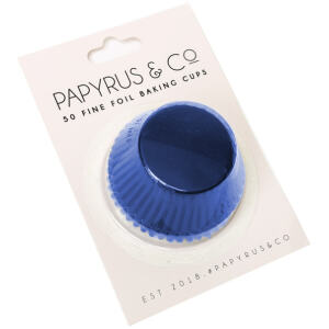 BAKING CUPS NAVY MEDIUM 44MM - PAPYRUS