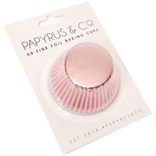 BAKING CUPS PASTLE PINK MEDIUM 44MM- PAPYRUS