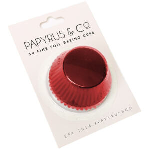 BAKING CUPS RED LARGE 50MM - PAPYRUS