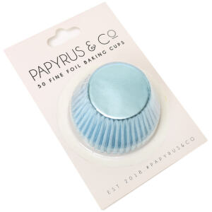 BAKING CUPS PASTEL BLUE STANDARD 50MM - PAPYRUS
