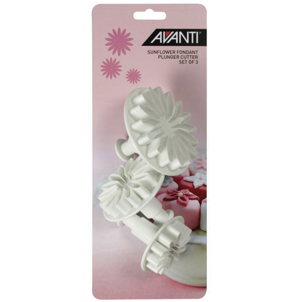 PLUNGER CUTTERS SUNFLOWER 3PC - AVANTI