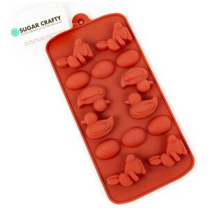 SILICONE CHOCOLATE MOULD EGG & CHICK & BUNNY - SUGAR CRAFTY