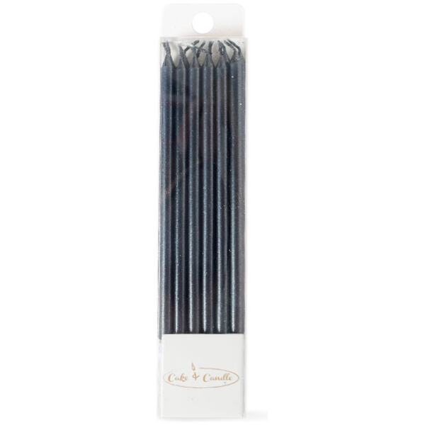 CANDLE SLIM BLACK - CAKE & CANDLE