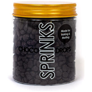 CHOC DROPS BLACK 200GM - SPRINKS