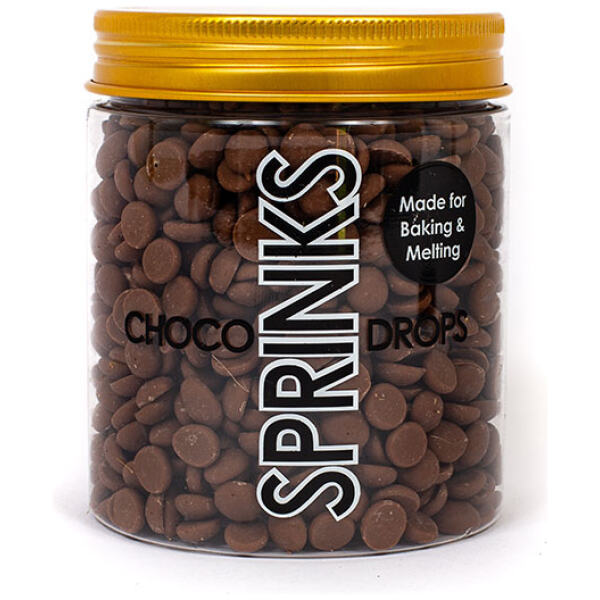 CHOC DROPS BROWN 200GM - SPRINKS