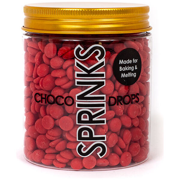 CHOC DROPS RED SPRINKS