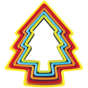 CUTTERS SET XMAS TREE PLASTIC - AVANTI
